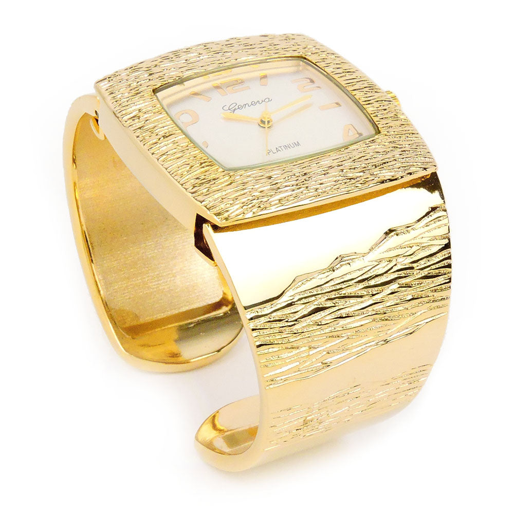 Women's Watch Luxury Rhinestone Quartz Bangle Cuff Watch - Temu